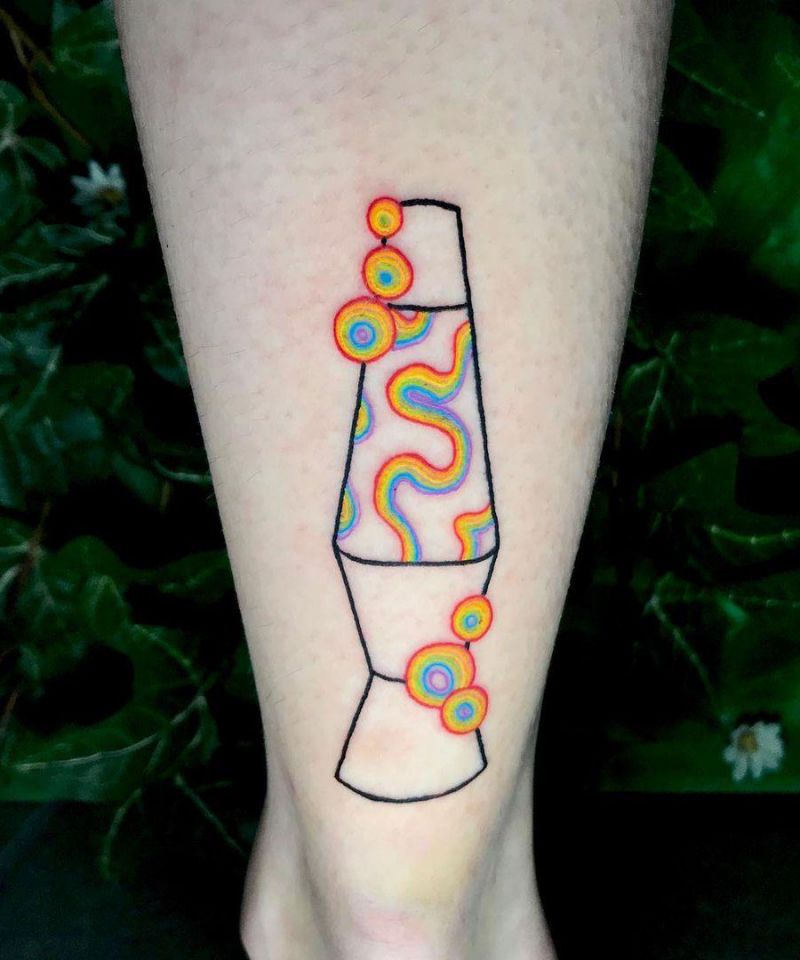 30 Pretty Lava Lamp Tattoos For Your Inspiration