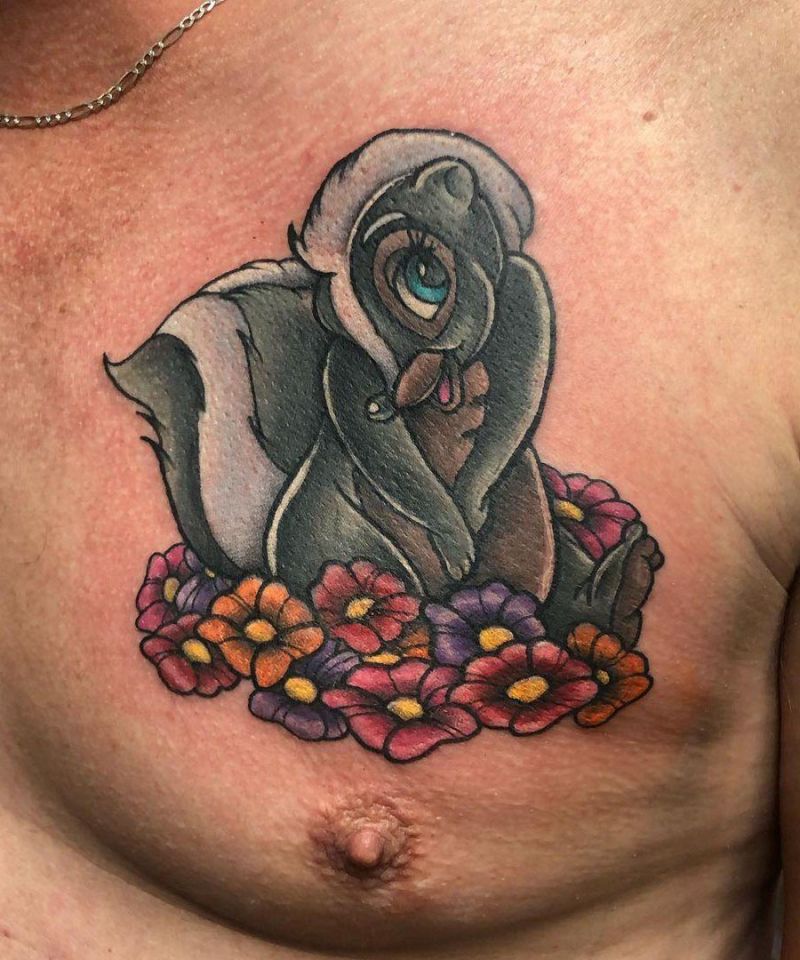 30 Cute Skunk Tattoos You Will Love