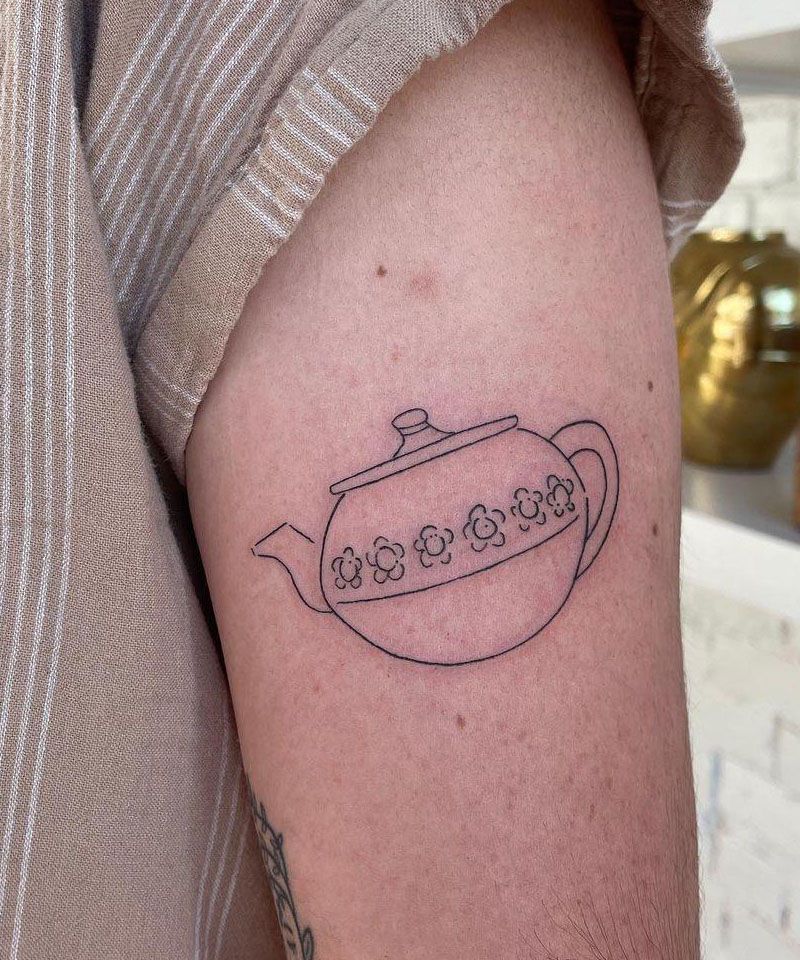 30 Pretty Teapot Tattoos For Your Inspiration