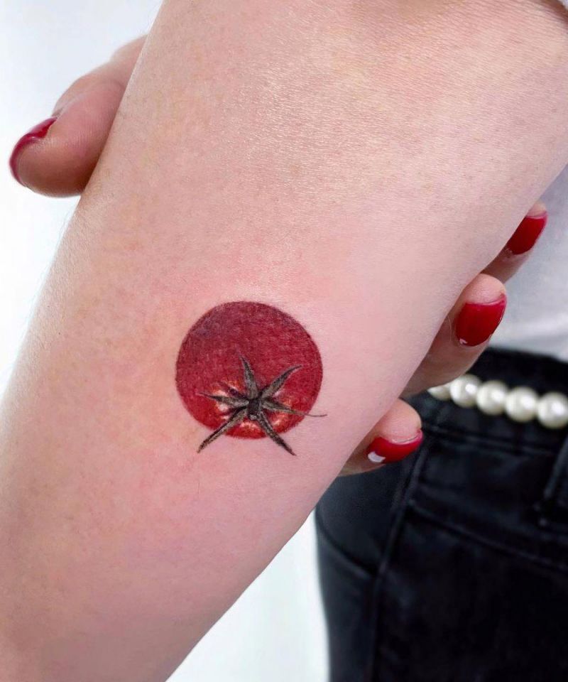 30 Pretty Tomato Tattoos to Inspire You