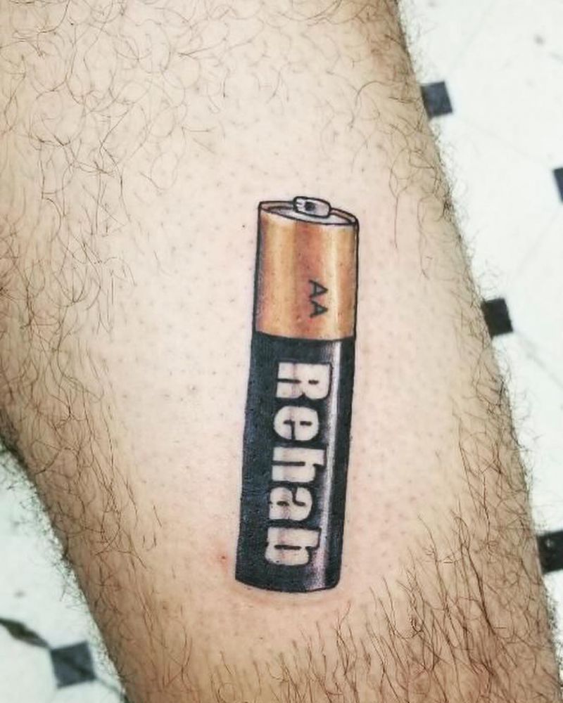 30 Unique Battery Tattoos You Must Love