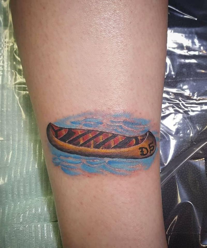 30 Unique Canoe Tattoos You Will Love