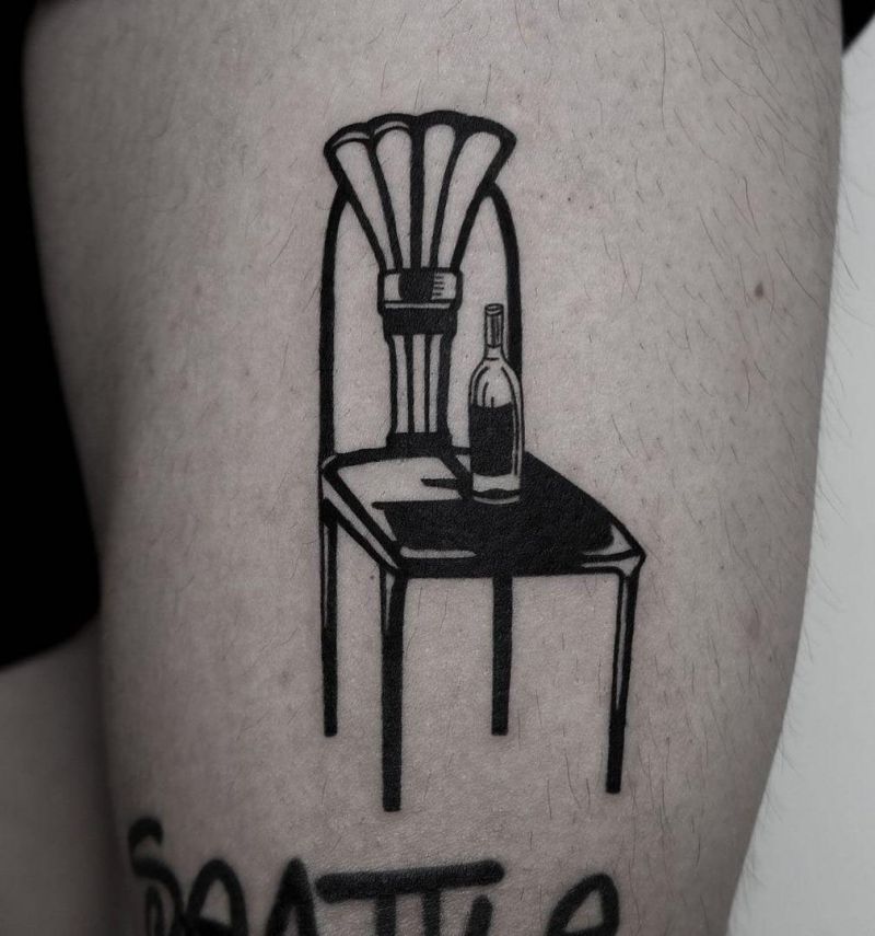 30 Unique Chair Tattoos You Must Love