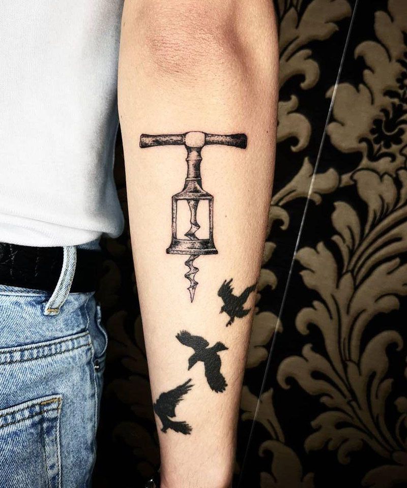 30 Unique Corkscrew Tattoos You Must Try