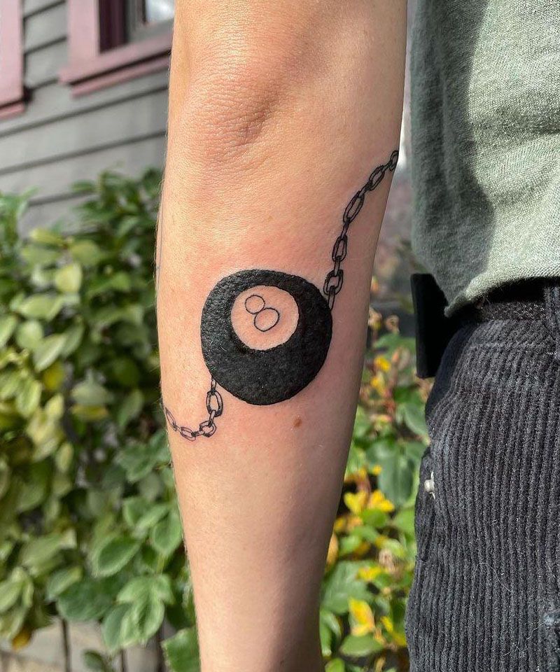 30 Pretty Eight Ball Tattoos You Must Try