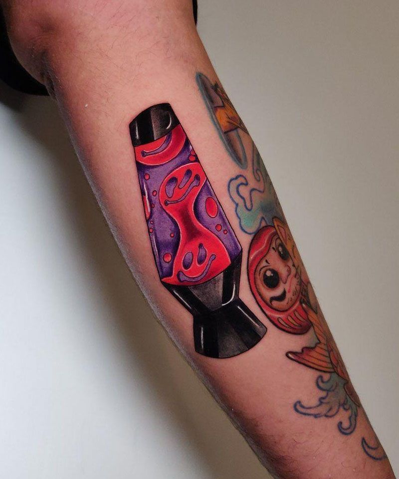 30 Pretty Lava Lamp Tattoos For Your Inspiration