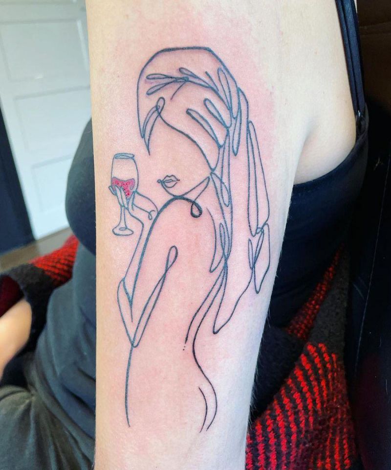 30 Pretty One Line Tattoos Make You Beautiful