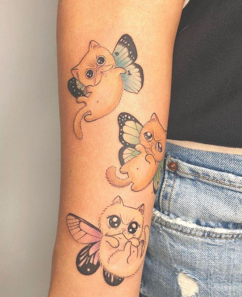 30 Cute Persian Cat Tattoos You Will Love