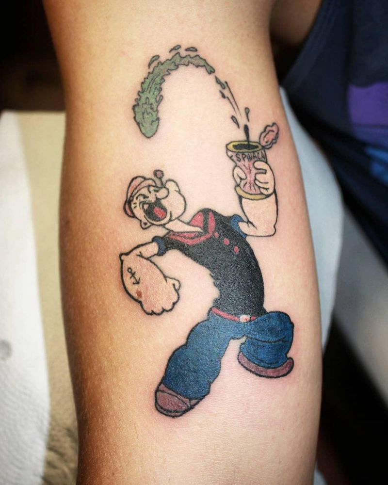 30 Unique Popeye Tattoos to Inspire You