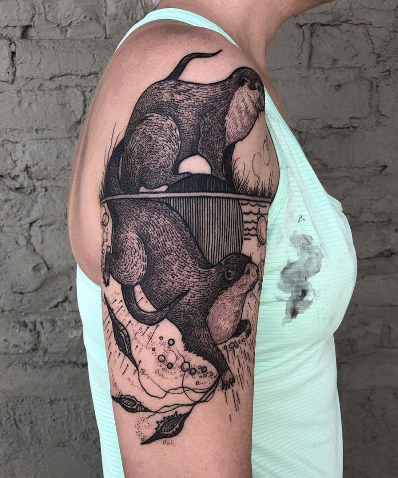 30 Cute Sea Otter Tattoos You Must Love