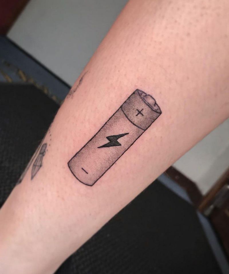 30 Unique Battery Tattoos You Must Love