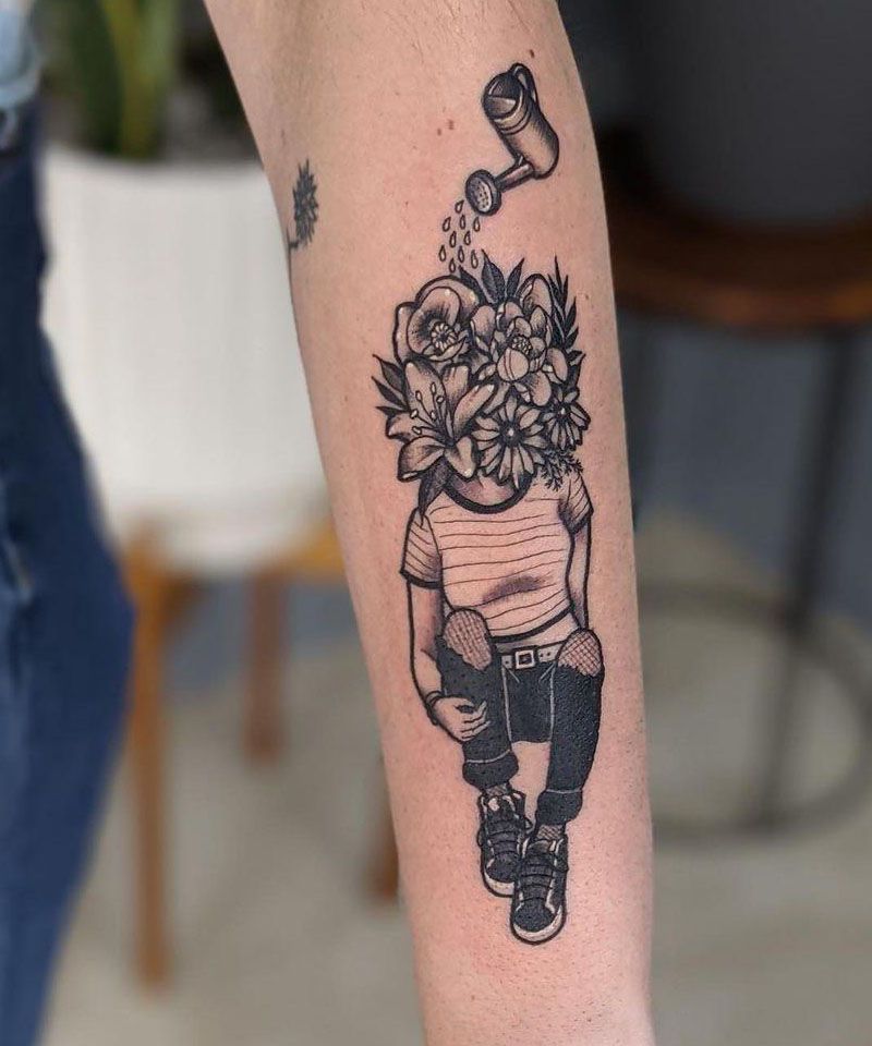 30 Pretty Flower Girl Tattoos You Can Copy