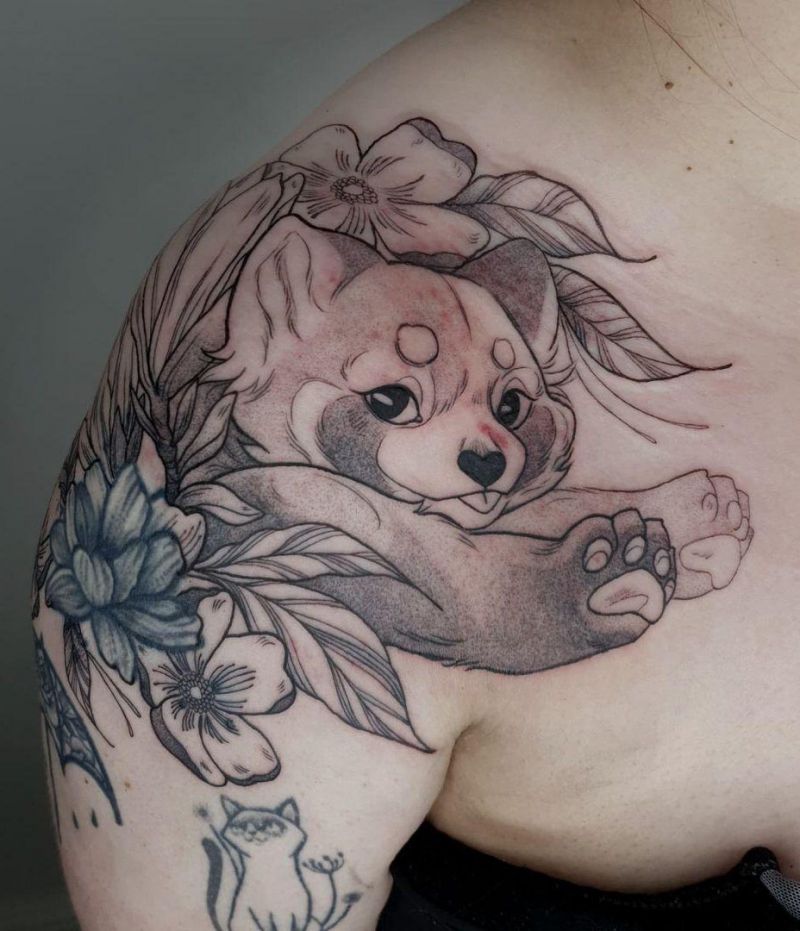 30 Cute Red Panda Tattoos You Must Love