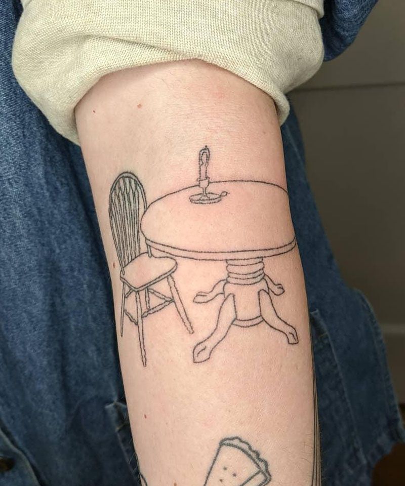 30 Unique Table Tattoos For Your Inspiration