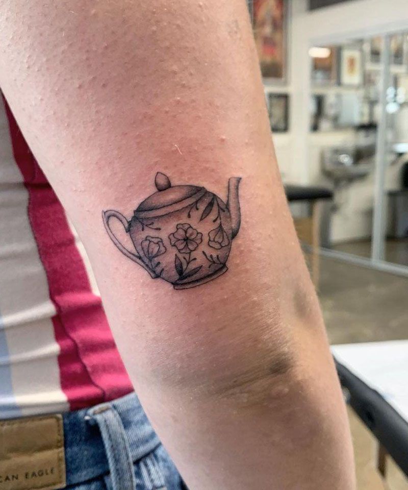 30 Pretty Teapot Tattoos For Your Inspiration