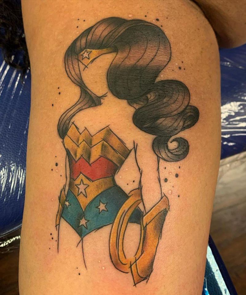 30 Pretty Wonder Woman Tattoos For Your Inspiration