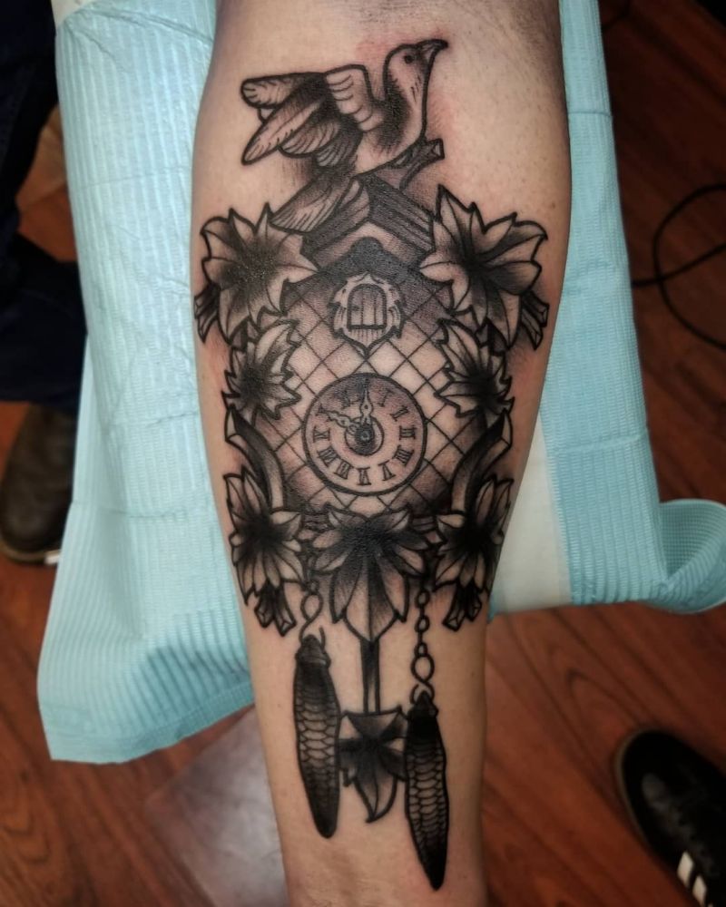 30 Pretty Cuckoo Clock Tattoos You Must Try