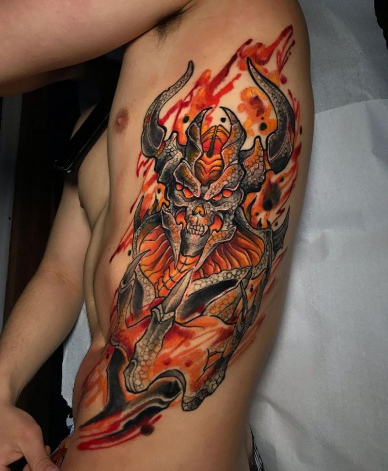 30 Unique Diablo Tattoos You Can Copy