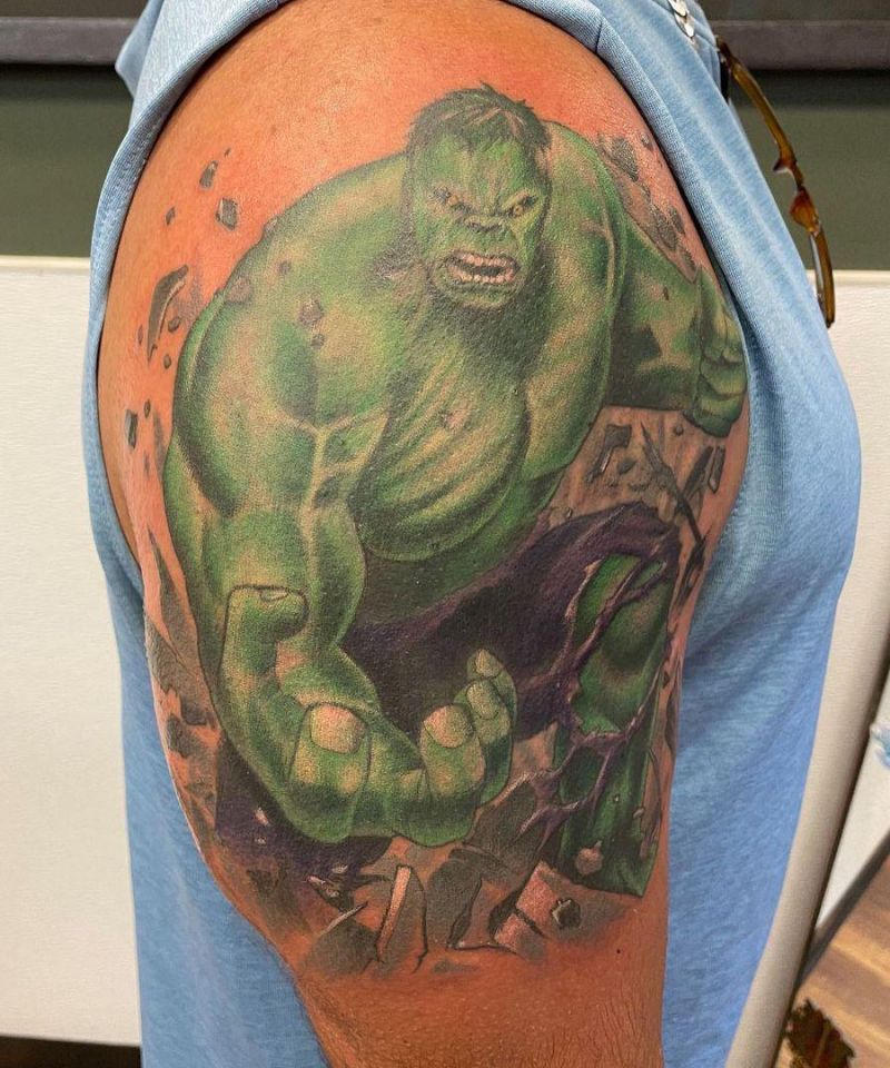 30 Unique Hulk Tattoos Give You Courage