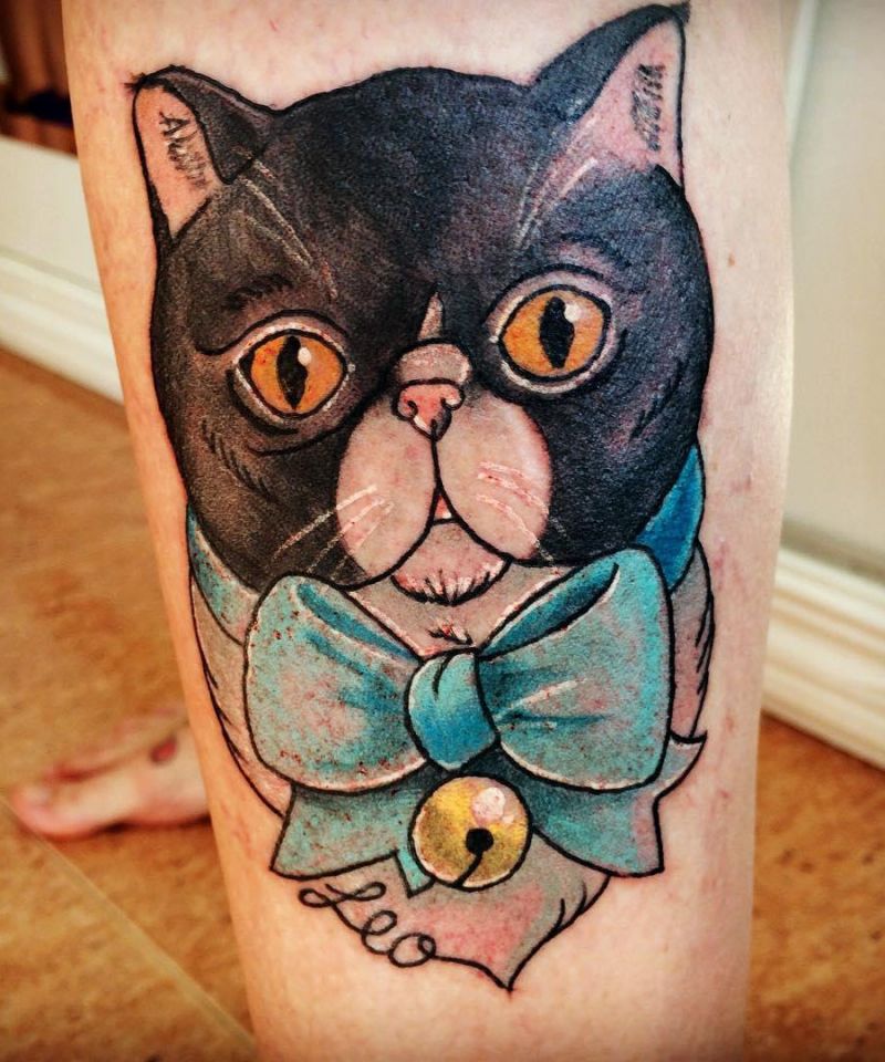 30 Cute Persian Cat Tattoos You Will Love