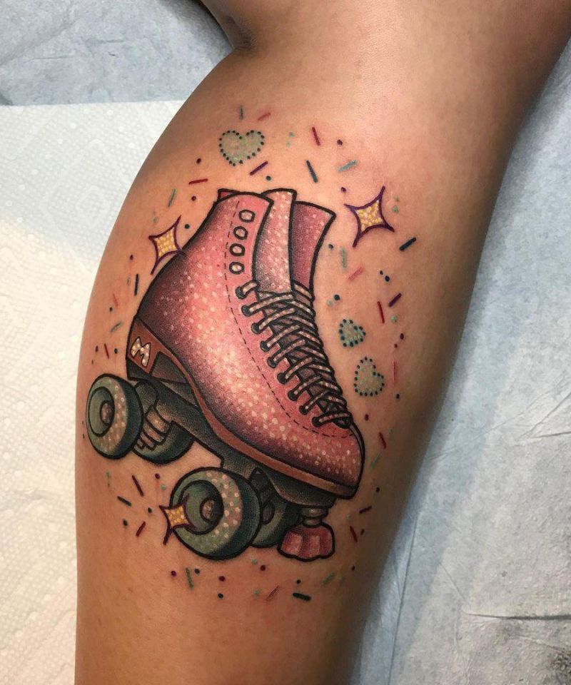 30 Unique Roller Skate Tattoos You Can Copy