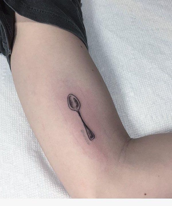 30 Pretty Spoon Tattoos For Your Inspiration