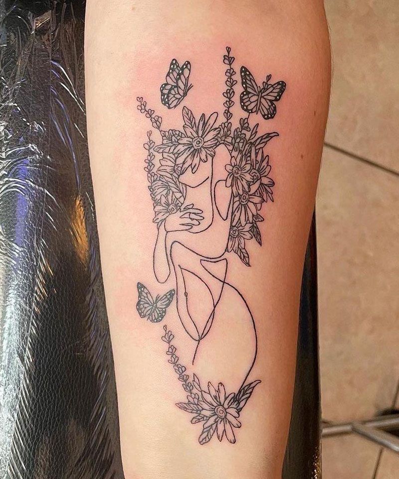 30 Pretty Flower Girl Tattoos You Can Copy