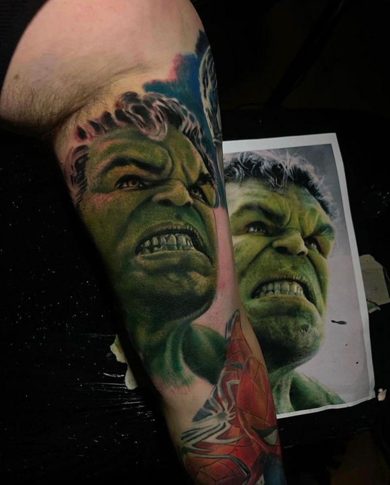 30 Unique Hulk Tattoos Give You Courage