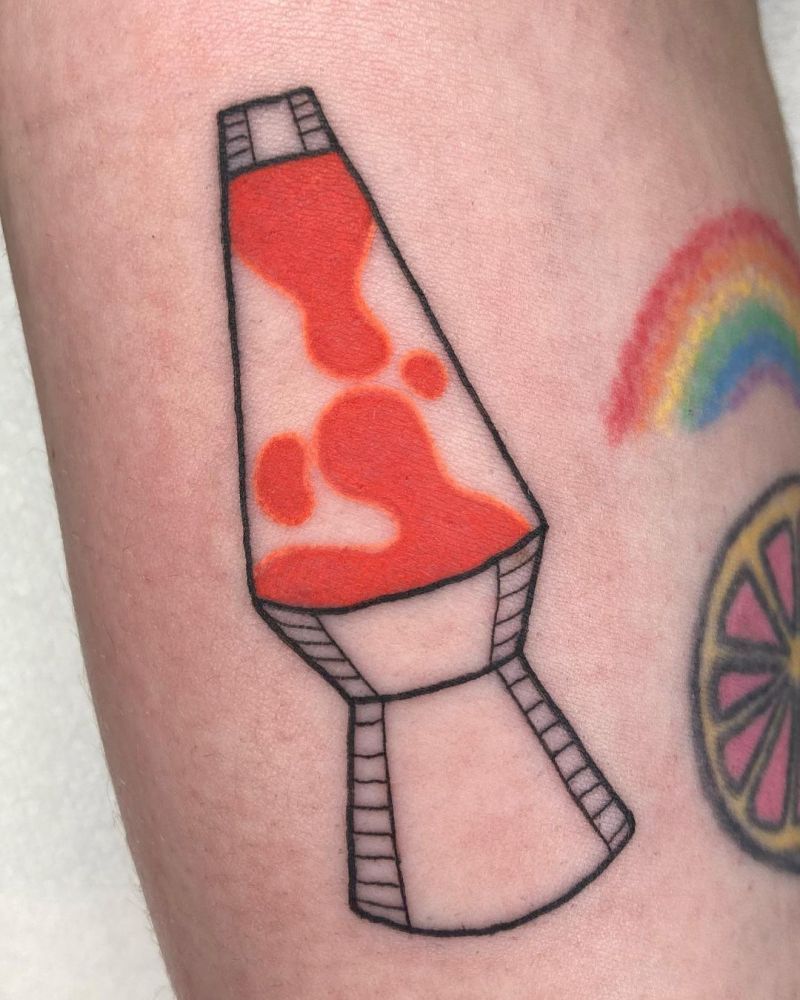 30 Pretty Lava Lamp Tattoos For Your Inspiration