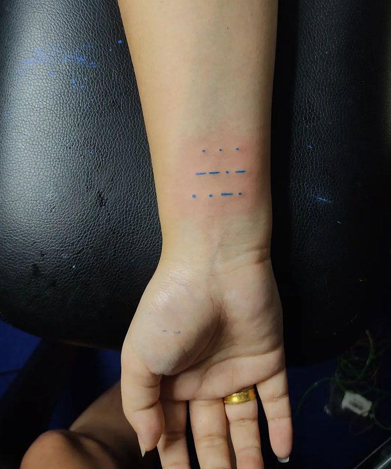 30 Pretty Morse Code Tattoos to Inspire You