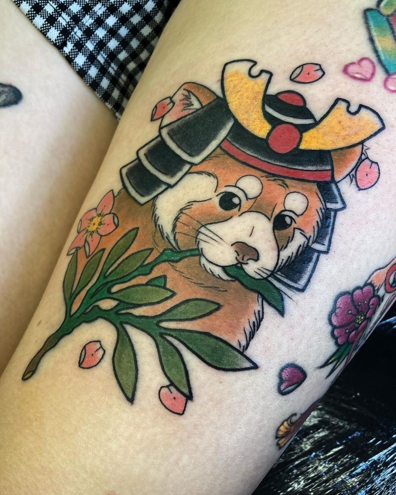 30 Cute Red Panda Tattoos You Must Love