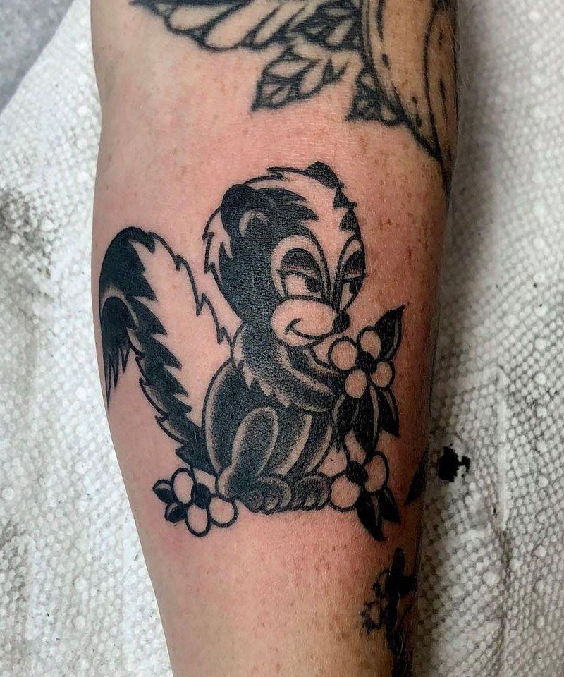 30 Cute Skunk Tattoos You Will Love