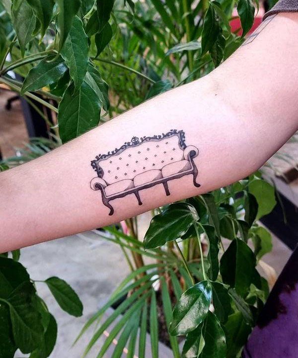 30 Unique Sofa Tattoos to Inspire You