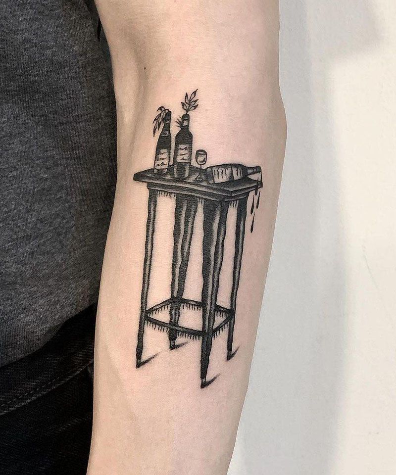 30 Unique Table Tattoos For Your Inspiration