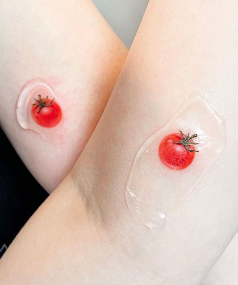 30 Pretty Tomato Tattoos to Inspire You