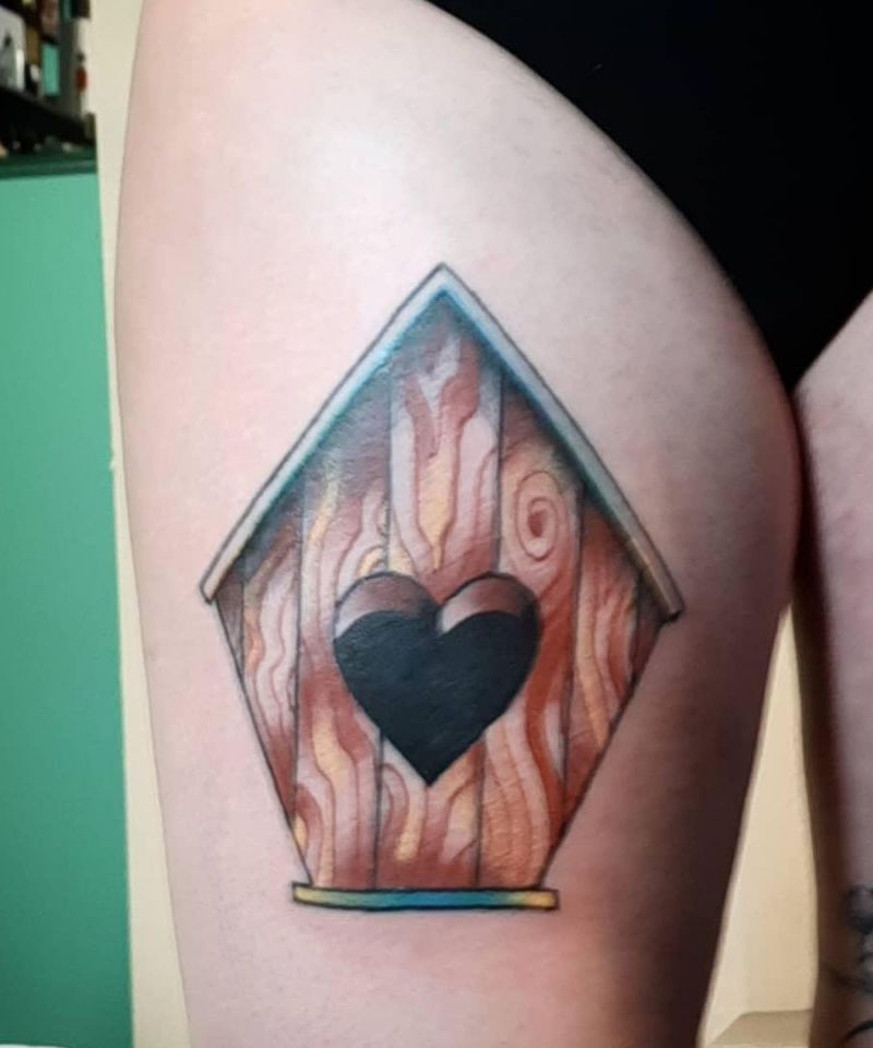 30 Unique Bird House Tattoos You Can Copy