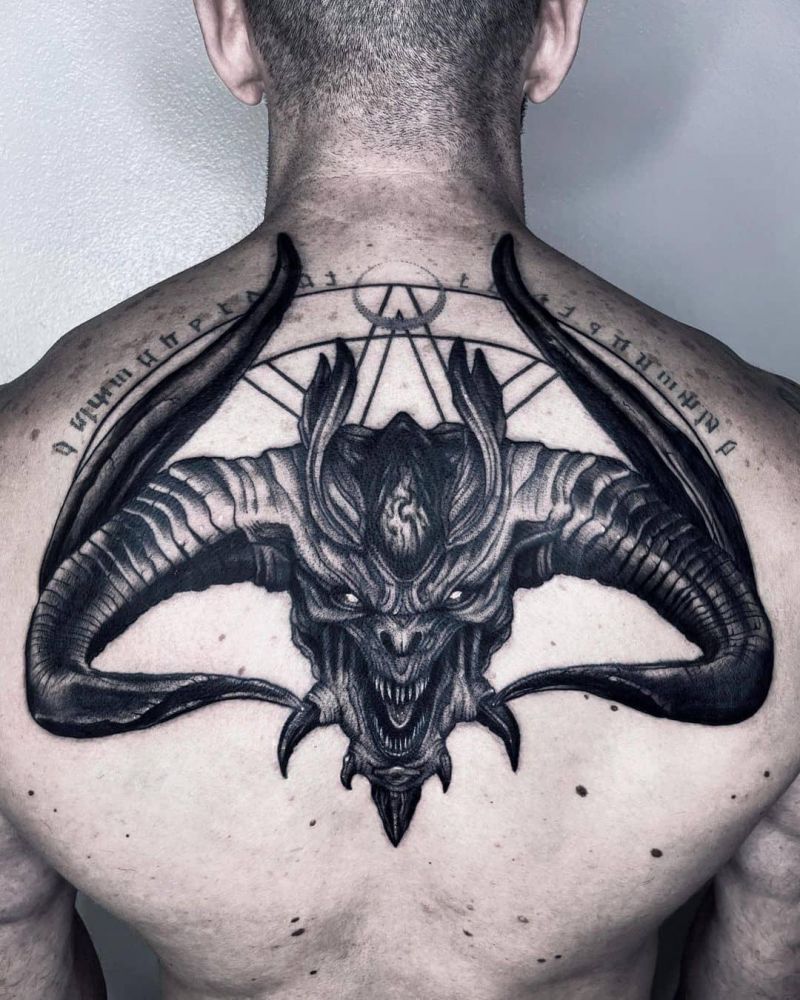 30 Unique Diablo Tattoos You Can Copy