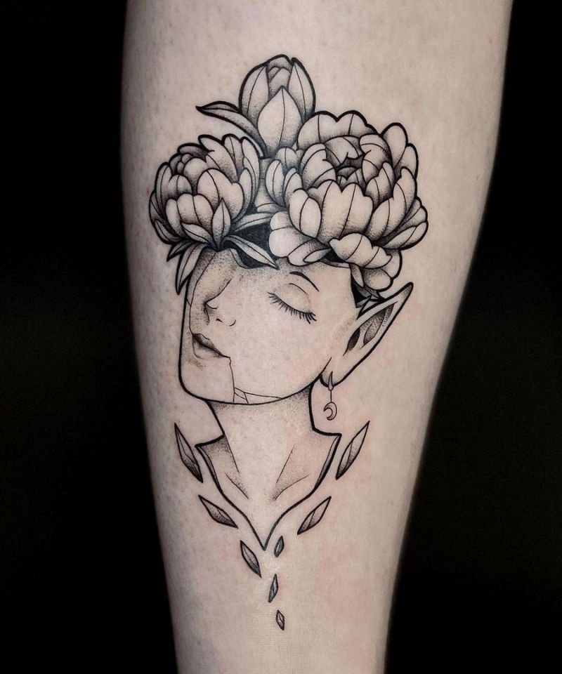 30 Pretty Flower Girl Tattoos You Can Copy