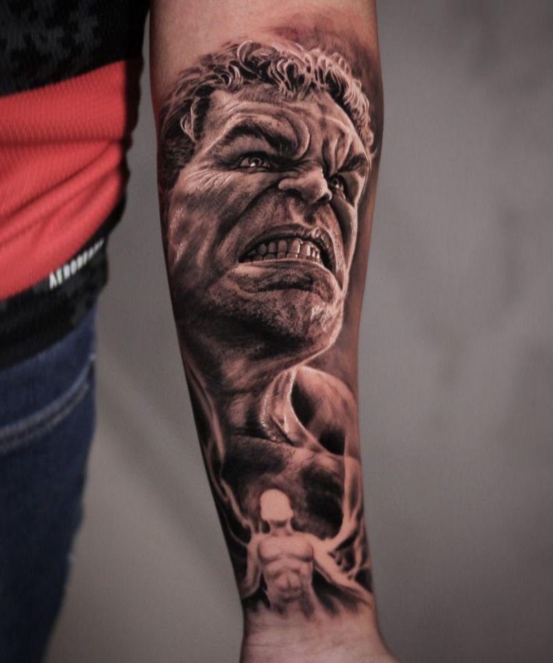 30 Unique Hulk Tattoos Give You Courage