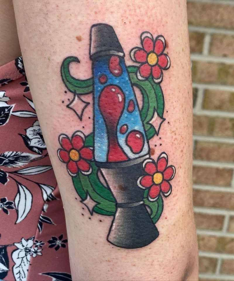 30 Pretty Lava Lamp Tattoos For Your Inspiration