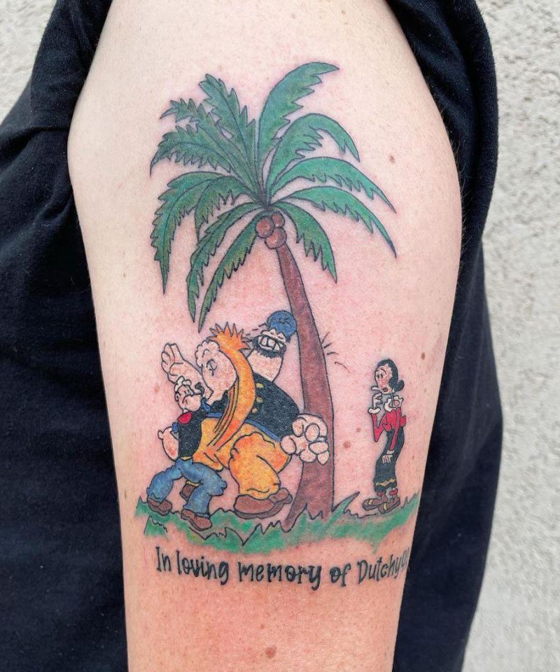 30 Unique Popeye Tattoos to Inspire You