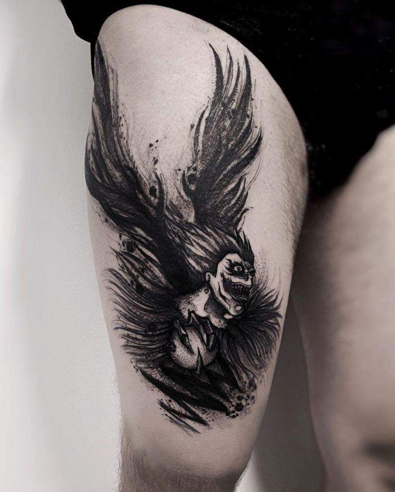 30 Unique Ryuk Tattoos to Inspire You