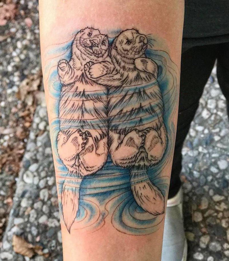 30 Cute Sea Otter Tattoos You Must Love