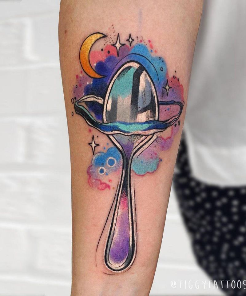 30 Pretty Spoon Tattoos For Your Inspiration