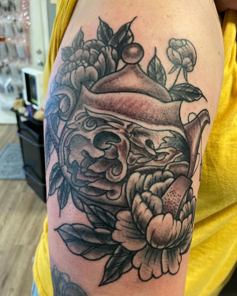 30 Pretty Teapot Tattoos For Your Inspiration