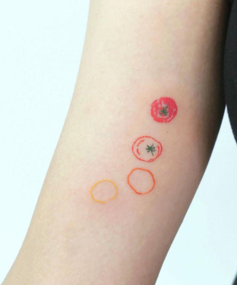 30 Pretty Tomato Tattoos to Inspire You