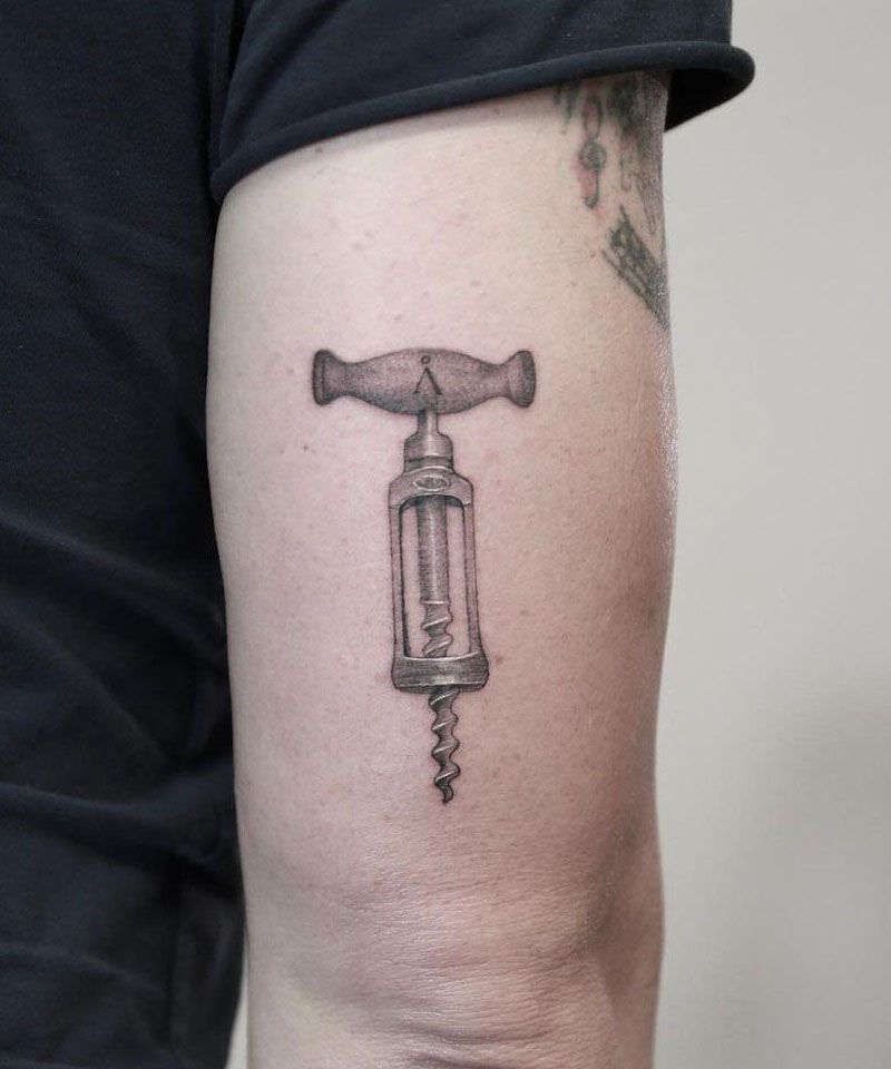 30 Unique Corkscrew Tattoos You Must Try