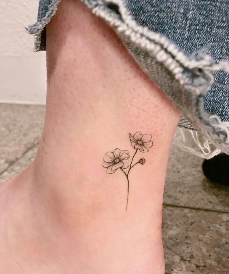 30 Pretty Cosmos Flower Tattoos For Your Inspiration