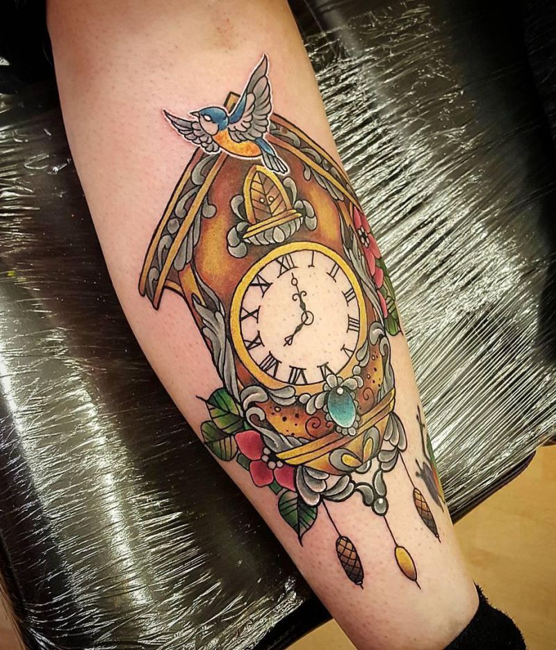 30 Pretty Cuckoo Clock Tattoos You Must Try