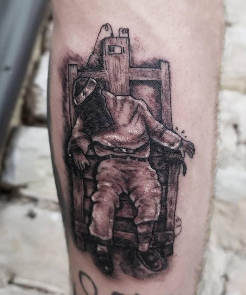 30 Unique Electric Chair Tattoos For Your Inspiration